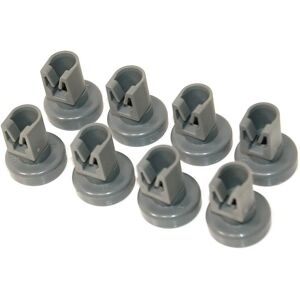 Linghhang - Dishwasher Lower Basket Wheels, Set of 8, 25mm, Grey, for aeg, electrolux
