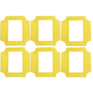 TLILY 6PCS Window Cleaning Robot Mop Weeper Cloth Universal Square Clean Wipes for Purerobo W-S3 S4/3S/5 Window Cleaner Parts