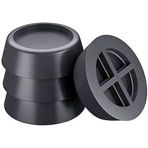 Sollbry - Set of 4 Anti-Vibration Pads for Washing Machine and Dishwasher / Reduce Noise and Vibration on your Household Appliances, Black