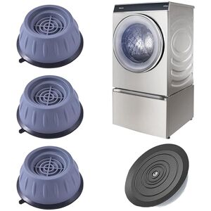 Alwaysh - Washing Machine Feet, 4 Pieces Washing Machine Feet with Rubber Pad, Anti Vibration Washing Machine Feet for Washing Machines and Dryers, Alwaysh - Washing Machine Feet, 4 Pieces Washing Machine Feet with Rubber Pad, Anti Vibration Washing Machine Feet for Washing Machines and Dryers,