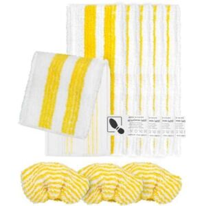 MCBOSON Set of 9 microfiber cloths compatible with Kärcher SC2, SC3, SC4, SC5 steam cleaner, washable steam cleaner accessory kit (6 cloths + 3 bonnets) MCBOSON Set of 9 microfiber cloths compatible with Kärcher SC2, SC3, SC4, SC5 steam cleaner, washable steam cleaner accessory kit (6 cloths + 3 bonnets)