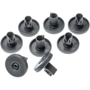 vhbw 8x dishwasher basket roller - compatible with Electrolux lower basket - grey vhbw 8x dishwasher basket roller - compatible with Electrolux lower basket - grey