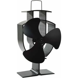 BERKFIELD HOME Mayfair Heat Powered Stove Fan 3 Blades Black