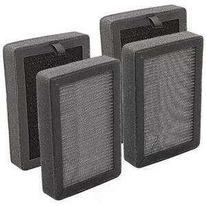 YMYNY Filters - 3-Stage Replacement Activated Carbon Filtration System - Levoit - LV-H128 Air Purifier (2-Pack - 4 Filters for 2 Replacements) mumu
