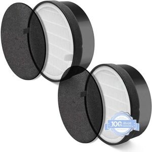SJQKA LV-H132 Replacement Filter, Genuine LV-H132-RF Air Purifier Filter, High Efficiency Activated Carbon, Removes Smoke, Odors, Allergens & Pollen, 2 Pack