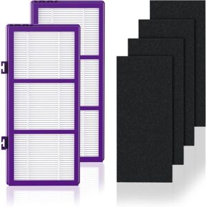 SJQKA Performance Plus HAPF300AP Replacement Filter for Holmes AER1 HAPF300AP-U4 Air Purifier, 2 True hepa+ Filters and 4 Carbon Pre-Filters