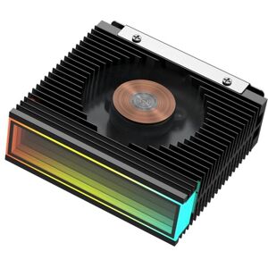 Tlily - ssd Radiator Cooler S50 M.2 2280 Top Mirror argb Dual pwm Fan Black