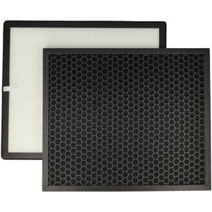 2 Part Filter Set compatible with Levoit LV-PUR131, LV-PUR131S Air Purifier - activated carbon filter, hepa filter - Vhbw