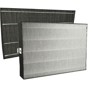 2 Part Filter Set compatible with Sharp KC-A60EUW Air Purifier - activated carbon filter, hepa filter - Vhbw