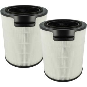 vhbw 2x Activated Carbon Filter Replacement for Philips FYM86030 for Air Purifier - Air Filter HEPA 13 Black White