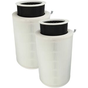 2x Air Filter compatible with Xiaomi Mi Air Purifier 3H Air Purifier - Combi Filter Pre Filter + hepa + Activated Carbon - Vhbw