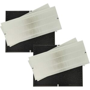 4 Part Filter Set compatible with Winix P450, U450 Air Purifier - activated carbon filter, hepa filter - Vhbw