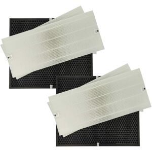 4 Part Filter Set Replacement for Winix 114290, 524540 for Air Purifier - activated carbon filter, hepa filter - Vhbw