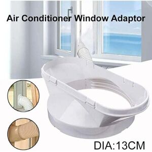 LINGHHANG 13cm Durable Portable Air Conditioner Accessories Practical Window Plate White Exhaust Hose Connector Duct Adapter Part LINGHHANG 13cm Durable Portable Air Conditioner Accessories Practical Window Plate White Exhaust Hose Connector Duct Adapter Part