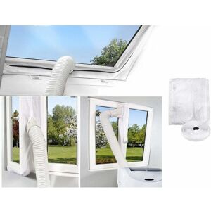 HÉLOISE 400cm Window Air Conditioner Caulking Kit Air Conditioner Window Seal Window Caulking Cloth Works with All Mobile Air Conditioning Units, Easy HÉLOISE 400cm Window Air Conditioner Caulking Kit Air Conditioner Window Seal Window Caulking Cloth Works with All Mobile Air Conditioning Units, Easy