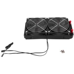 Tlily - Aluminum 2 Fans 240mm 10 Pipe Water Cooling Cooler Computer Radiator with Fan for cpu pc System, Straight Tlily - Aluminum 2 Fans 240mm 10 Pipe Water Cooling Cooler Computer Radiator with Fan for cpu pc System, Straight