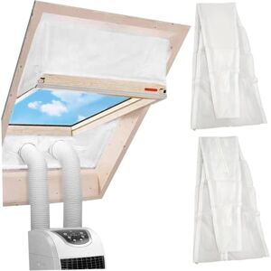 ALWAYSH 90.6 Inch Portable Air Conditioner Window Kit with Waterproof Zipper Vent Seal, Vent Mounting Tape and Adjustable Panel for Window Installation ALWAYSH 90.6 Inch Portable Air Conditioner Window Kit with Waterproof Zipper Vent Seal, Vent Mounting Tape and Adjustable Panel for Window Installation