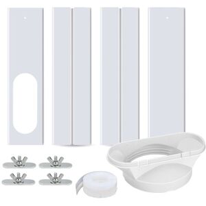 ALWAYSH Portable Air Conditioner Window Kit Adjustable Window Seal for Slide Out Air Conditioner Window Vent Kit, Adjustable Window Seal Plate Slide Out Kit ALWAYSH Portable Air Conditioner Window Kit Adjustable Window Seal for Slide Out Air Conditioner Window Vent Kit, Adjustable Window Seal Plate Slide Out Kit