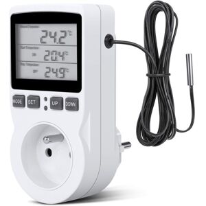 BEIJIYI Digital Temperature Controller, Thermostat Socket, LCD Temperature Controller for Heating and Cooling, 200V-250V for Fixed Temperature Controller BEIJIYI Digital Temperature Controller, Thermostat Socket, LCD Temperature Controller for Heating and Cooling, 200V-250V for Fixed Temperature Controller