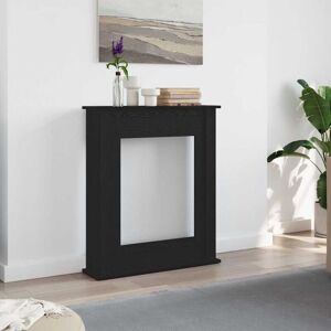 Fireplace Surround Black Oak 75x20x87.5 cm Engineered Wood Vidaxl Fireplace Surround Black Oak 75x20x87.5 cm Engineered Wood Vidaxl