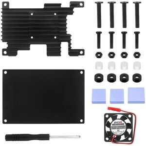 TLILY For 3 Aluminum Case with Cooling Fan Development Board Protection Shell Passive Enclosure TLILY For 3 Aluminum Case with Cooling Fan Development Board Protection Shell Passive Enclosure