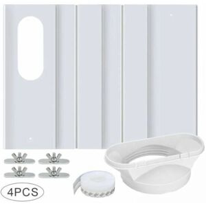 CYSLMUK Portable Air Conditioner Vent Kit with Universal Connector, Adjustable Reinforced pvc Panel, Window Vent Kit, 43cm - 16cm, 13/15 Universal Connector CYSLMUK Portable Air Conditioner Vent Kit with Universal Connector, Adjustable Reinforced pvc Panel, Window Vent Kit, 43cm - 16cm, 13/15 Universal Connector