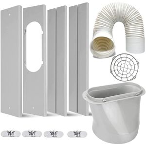 Tlily - Portable Air Conditioner Window Kit, Adjustable Seal,5.9In Diameter,59In Long Hose for Vertical/Horizontal Tlily - Portable Air Conditioner Window Kit, Adjustable Seal,5.9In Diameter,59In Long Hose for Vertical/Horizontal