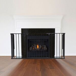 Safetots - Multi Panel Fire Surround, 38cm Deep x 138cm Wide, Black, 70cm Tall, Child and Pet Safety, Baby and Toddler Fire Guard Safetots - Multi Panel Fire Surround, 38cm Deep x 138cm Wide, Black, 70cm Tall, Child and Pet Safety, Baby and Toddler Fire Guard