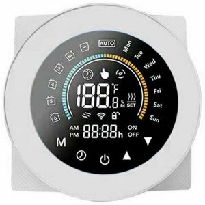 AYYQH Tuya Zigbee Smart Thermostat, Digital Thermostat for Hot Water, Large Screen with Backlight, Touch Buttons, Voice Control - Model: HC-020-ZB-GA AYYQH Tuya Zigbee Smart Thermostat, Digital Thermostat for Hot Water, Large Screen with Backlight, Touch Buttons, Voice Control - Model: HC-020-ZB-GA
