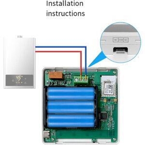 TLILY Tuya ZigBee Thermostat Smart Home Battery Powered Temperature Controller for Gas Boiler Works with Voice Assistant TLILY Tuya ZigBee Thermostat Smart Home Battery Powered Temperature Controller for Gas Boiler Works with Voice Assistant