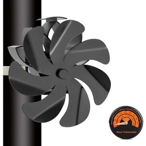 BEIJIYI Wood Stove Fan, 7 Blades, Quiet, Heat Powered, for Wood Stove, Gas Fireplace, Wood Burner Connected to Chimney Pipe BEIJIYI Wood Stove Fan, 7 Blades, Quiet, Heat Powered, for Wood Stove, Gas Fireplace, Wood Burner Connected to Chimney Pipe