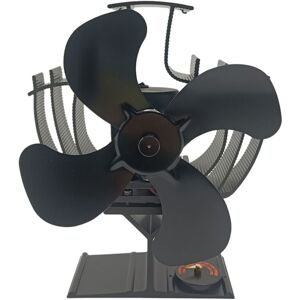 Tlily - Wood Stove Fan Heat Powered 4-Blade Fireplace for Wood/Fireplace/Log Burner 60 Degree Shaking Heads Tlily - Wood Stove Fan Heat Powered 4-Blade Fireplace for Wood/Fireplace/Log Burner 60 Degree Shaking Heads