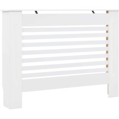 vidaXL White MDF Radiator Cover - Modern Stylish Heater Cover vidaXL White MDF Radiator Cover - Modern Stylish Heater Cover