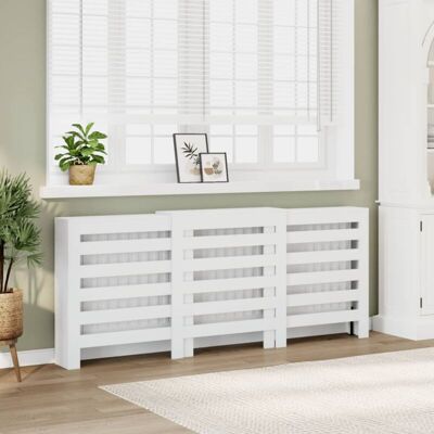 Radiator Cover White 205x21.5x83.5 cm Engineered Wood Vidaxl Radiator Cover White 205x21.5x83.5 cm Engineered Wood Vidaxl