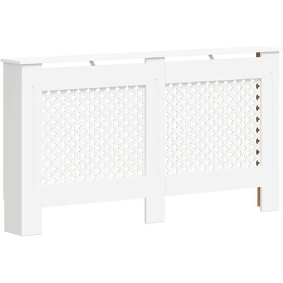 VidaXL White MDF Radiator Cover - Modern Design VidaXL White MDF Radiator Cover - Modern Design
