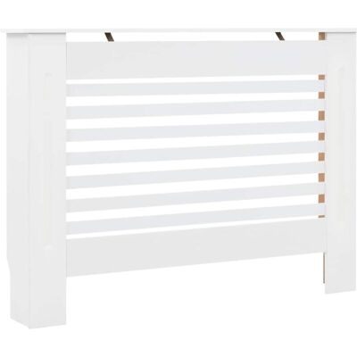 vidaXL White MDF Radiator Cover - Modern Stylish Heater Cover vidaXL White MDF Radiator Cover - Modern Stylish Heater Cover