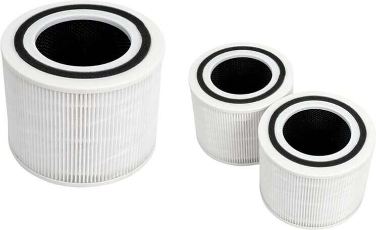 TLILY For LEVOIT Core 300 Air Purifier Replacement Filter, 3-In-1 True HEPA, Core300-RF, 3 Pack, White