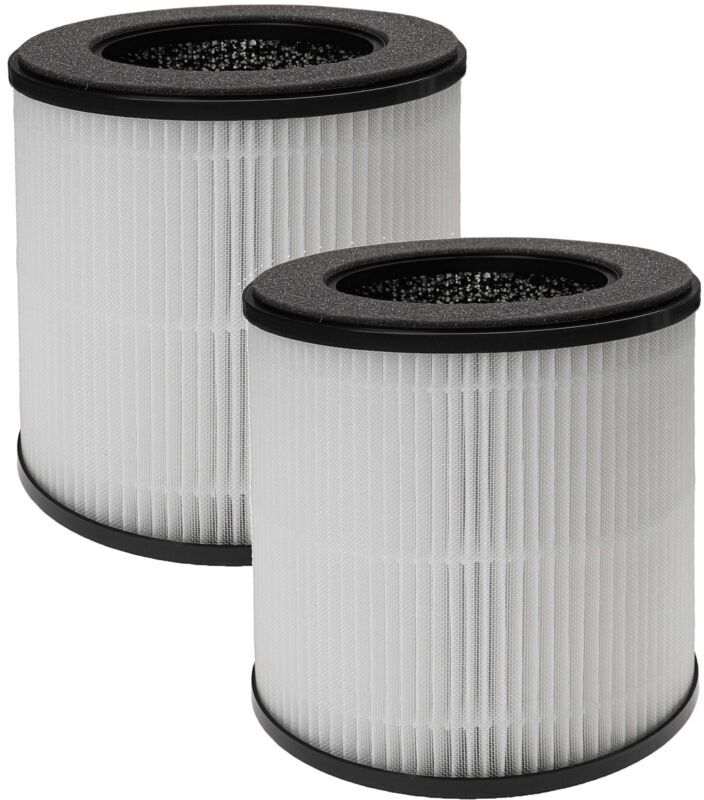 Vhbw - 2x Air Filter compatible with mooka B-D02L Air Purifier - Combi Filter Pre Filter + hepa + Activated Carbon