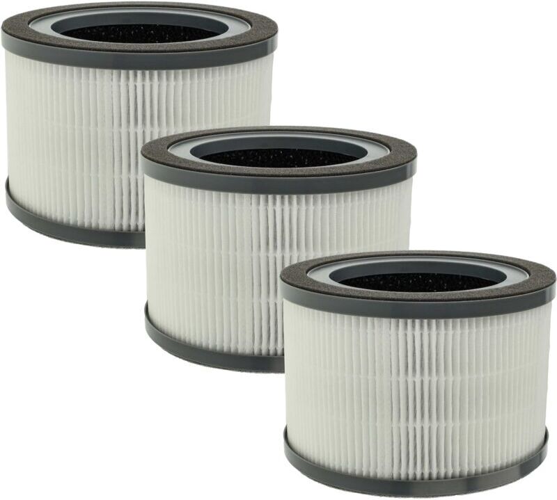 Vhbw - 3x Air Filter Replacement for Levoit Vista 200-RF for Air Purifier - Combi Filter Pre Filter + hepa + Activated Carbon