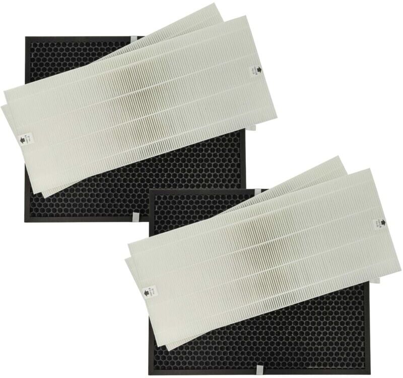4 Part Filter Set Replacement for Winix 114290, 524540 for Air Purifier - activated carbon filter, hepa filter - Vhbw