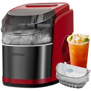 COSTWAY 12KG/24H Portable Ice Maker Countertop Ice Maker Machine Self-Cleaning Function