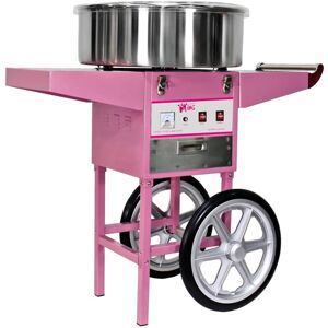 Royal Catering - Cotton Candy Machine with Cart Candy Floss Machine Cotton Candy Maker 52cm