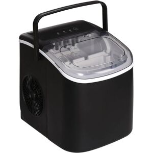 Homcom - Ice Maker w/ Ice Scoop Basket 12Kg in 24 Hrs 9 Cubes Ready in 6-12Mins White - Black