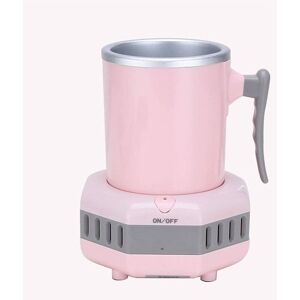 Denuotop - Mini Ice Maker with Cooling, Portable Small Ice Maker, 15 Minutes Quick Ice Maker for House Camp Party, Cars (Pink)