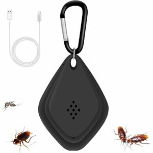 RHAFAYRE Ultrasonic Mosquito Repellent Electronic Mosquito Repellent Killer usb Charging, Convenient and Portable for Mosquito Insect Killer(Black)2pcs