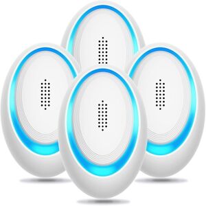 Odipie - 4-pack ultrasonic insect repellent, electronic mouse trap for indoor use, mosquito and spider repellent, effective rodent protection Odipie - 4-pack ultrasonic insect repellent, electronic mouse trap for indoor use, mosquito and spider repellent, effective rodent protection