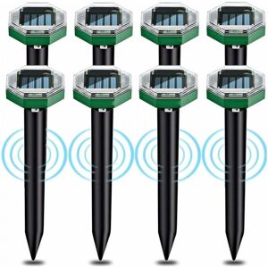 CYSLMUK 8pcs Solar Ultrasonic Mole Repeller, Solar Ultrasonic Mole Repellent with IP65 Waterproof, Can Be Used in Gardens, Terraces and Lawns to Repel Moles CYSLMUK 8pcs Solar Ultrasonic Mole Repeller, Solar Ultrasonic Mole Repellent with IP65 Waterproof, Can Be Used in Gardens, Terraces and Lawns to Repel Moles