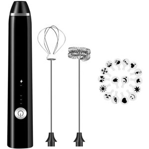 Tlily - echargeable Milk Frother Handheld Electric Foam Maker with 3 Speed for Bulletproof Coffee Latte Cappuccino Hot Chocolate Tlily - echargeable Milk Frother Handheld Electric Foam Maker with 3 Speed for Bulletproof Coffee Latte Cappuccino Hot Chocolate