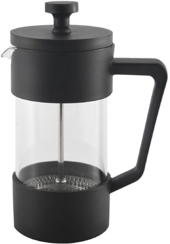 Tlily - French Coffee & Tea Maker, Thickened Borosilicate Glass Rust-Free and Dishwasher Safe,Black