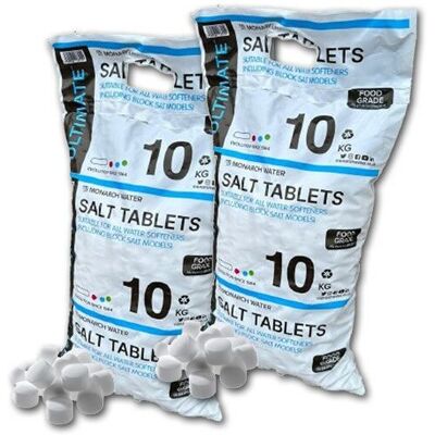 Monarch Water - X2 Monarch Ultimate Water Softener Salt Pillow Tablets 10kg Bag Food Grade Salt Monarch Water - X2 Monarch Ultimate Water Softener Salt Pillow Tablets 10kg Bag Food Grade Salt